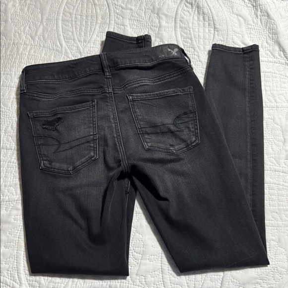 American Eagle Outfitters Women's Black Jeans - Picture 4 of 7